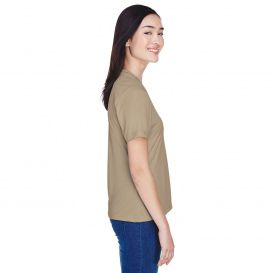 Team 365 TT11W Ladies Zone Performance T-Shirt - Desert Khaki | Full Source