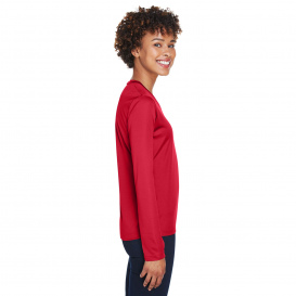 Team 365 TT11WL Ladies Zone Performance Long Sleeve T-Shirt -Sport Red