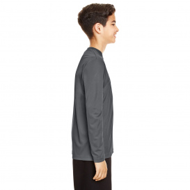 Team 365 TT11YL Youth Zone Performance Long Sleeve T-Shirt - Sport Graphite