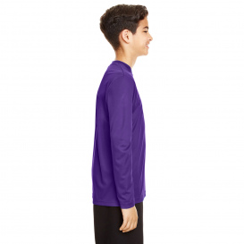 Team 365 TT11YL Youth Zone Performance Long Sleeve T-Shirt - Sport Purple