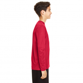 Team 365 TT11YL Youth Zone Performance Long Sleeve T-Shirt - Sport Red