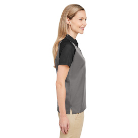 Team 365 TT21CW Ladies Command Snag Protection Colorblock Polo - Sport Graphite/Black