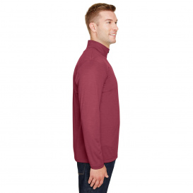 Team 365 TT31H Men's Zone Sonic Heather Performance Quarter-Zip - Sport Maroon Heather