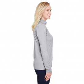 Team 365 TT31HW Ladies Zone Sonic Heather Performance Quarter-Zip - Athletic Heather