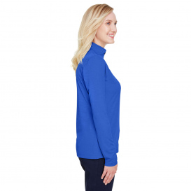 Team 365 TT31HW Ladies Zone Sonic Heather Performance Quarter-Zip - Sport Royal Heather