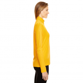 Team 365 TT31W Ladies Zone Performance Quarter-Zip - Sport Athletic Gold