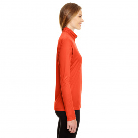 Team 365 TT31W Ladies Zone Performance Quarter-Zip - Sport Orange