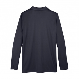 Team 365 TT51L Men\'s Zone Performance Long Sleeve Polo - Black