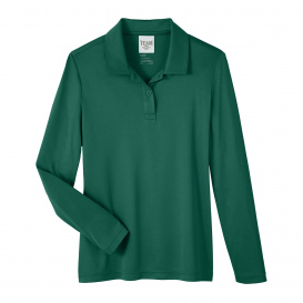 Team 365 TT51LW Ladies Zone Performance Long Sleeve Polo - Sport Forest