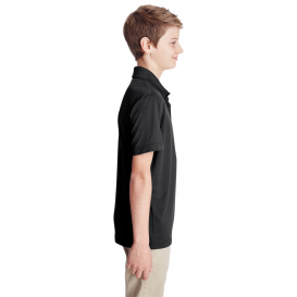 Team 365 TT51Y Youth Zone Performance Polo - Black