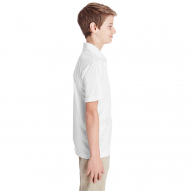 Team 365 TT51Y Youth Zone Performance Polo - White