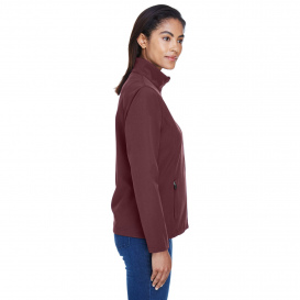 Team 365 TT80W Ladies Leader Soft Shell Jacket - Sport Dark Maroon