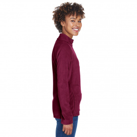 Team 365 TT90W Ladies Campus Microfleece Jacket - Sport Maroon