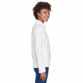 Team 365 TT90W Ladies Campus Microfleece Jacket - White