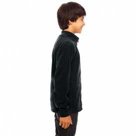 Team 365 TT90Y Youth Campus Microfleece Jacket - Black