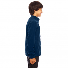 Team 365 TT90Y Youth Campus Microfleece Jacket - Sport Dark Navy