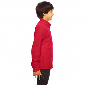 Team 365 TT90Y Youth Campus Microfleece Jacket - Sport Red