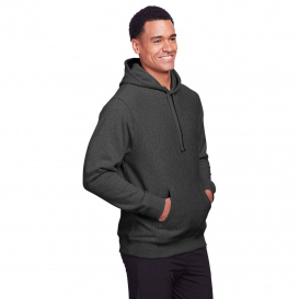 Team 365 TT96 Adult Zone HydroSport Heavyweight Pullover Hooded Sweatshirt - Dark Grey Heather