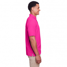 UltraClub UC105 Men\'s Lakeshore Stretch Cotton Performance Polo - Heliconia