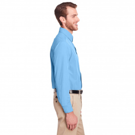 UltraClub UC500 Men\'s Bradley Performance Woven Shirt - Columbia Blue