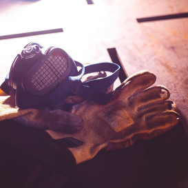 Armor Guys 01-006 Taeki5 A4 Sewn Leather Palm Gloves - Thumb Crotch