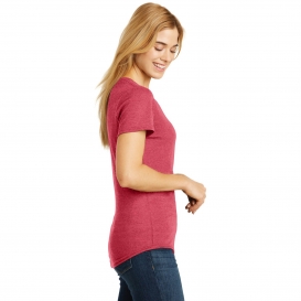 Anvil 6750L Ladies Tri-Blend Tee - Heather Red