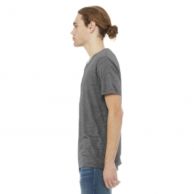 Bella + Canvas BC3005 Unisex Jersey Short Sleeve V-Neck Tee - Asphalt Slub