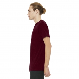 Bella + Canvas BC3005 Unisex Jersey Short Sleeve V-Neck Tee - Heather Cardinal
