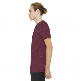 Bella + Canvas BC3005 Unisex Jersey Short Sleeve V-Neck Tee - Maroon Marble