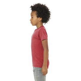 Bella + Canvas BC3413Y Youth Triblend Short Sleeve Tee - Red Triblend