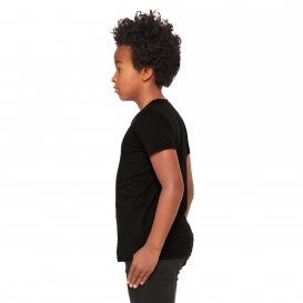 Bella + Canvas BC3413Y Youth Triblend Short Sleeve Tee - Solid Black Triblend