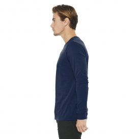 Bella + Canvas BC3501 Unisex Jersey Long Sleeve Tee - Navy