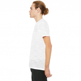 Bella + Canvas BC3650 Unisex Poly-Cotton Short Sleeve Tee - White Slub