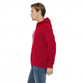 Bella + Canvas BC3719 Unisex Sponge Fleece Pullover Hoodie - Red