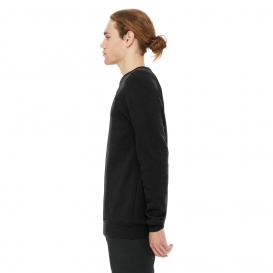 Bella + Canvas BC3901 Unisex Sponge Fleece Raglan Sweatshirt - Black