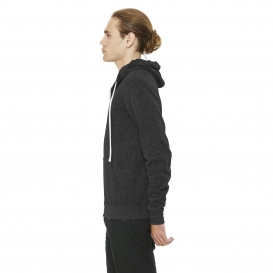 Bella + Canvas BC3909 Unisex Triblend Sponge Fleece Full-Zip Hoodie - Charcoal-Black Triblend