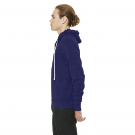 Bella + Canvas BC3909 Unisex Triblend Sponge Fleece Full-Zip Hoodie - Navy Triblend