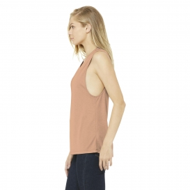 Bella + Canvas BC8803 Women's Flowy Scoop Muscle Tank - Peach