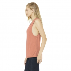 Bella + Canvas BC8803 Women's Flowy Scoop Muscle Tank - Sunset