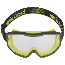 Bolle SPECN10W Spectrum Safety Goggles - Vented Black/Yellow Frame - Clear CSP Platinum Anti-Fog Lens