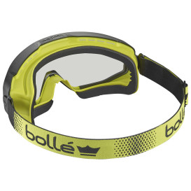 Bolle SPECTN14W Spectrum Safety Goggles - Vented Black/Yellow Frame with Foam - Clear CSP Platinum Anti-Fog Lens