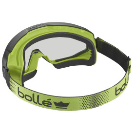 Bolle SPECTN15W Spectrum Safety Goggles - Sealed Black/Lime Frame with Foam - Clear CSP Platinum Anti-Fog Lens