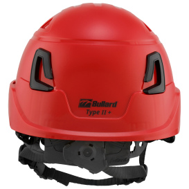 Bullard T2NRD Type II + Safety Helmet - Ratchet Suspension - Red