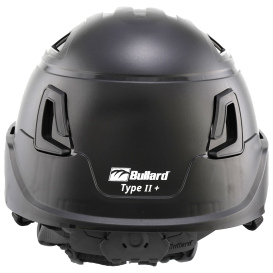 Bullard T2VBK Type II + Vented Safety Helmet - Ratchet Suspension - Black