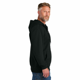 CornerStone CSF631 Tough Fleece Full-Zip Hoodie - Black