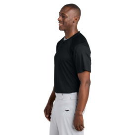 Sport-Tek ST359 PosiCharge Competitor 2-Button Henley - Black