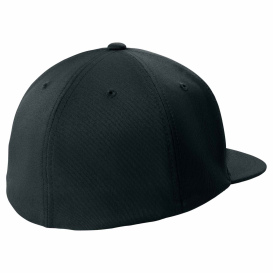 Sport-Tek STC56 Flexfit Flat Bill Cap - Black