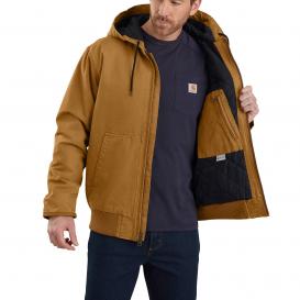 Carhartt 104050 Washed Duck Insulated Active Jacket - Carhartt Brown