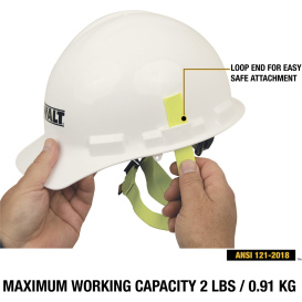 DEWALT DXDP610400 Hard Hat Lanyards 2 lbs (0.91 kg) Capacity