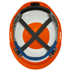 Delta Plus WEL22205HO Americana Safety Helmet - Ratchet Suspension - Hi Viz Orange